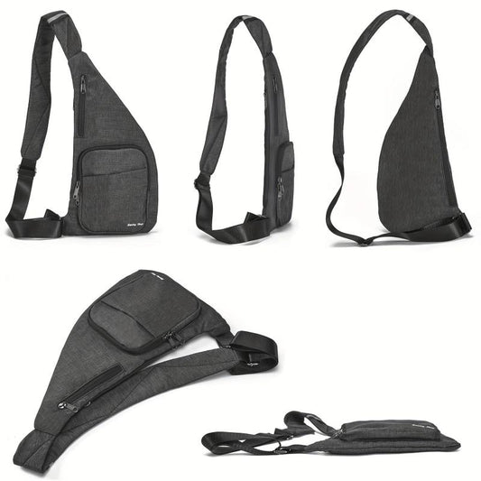 Anti Thief Slim Sling Bag for Men Travel Crossbody Shoulder Bag