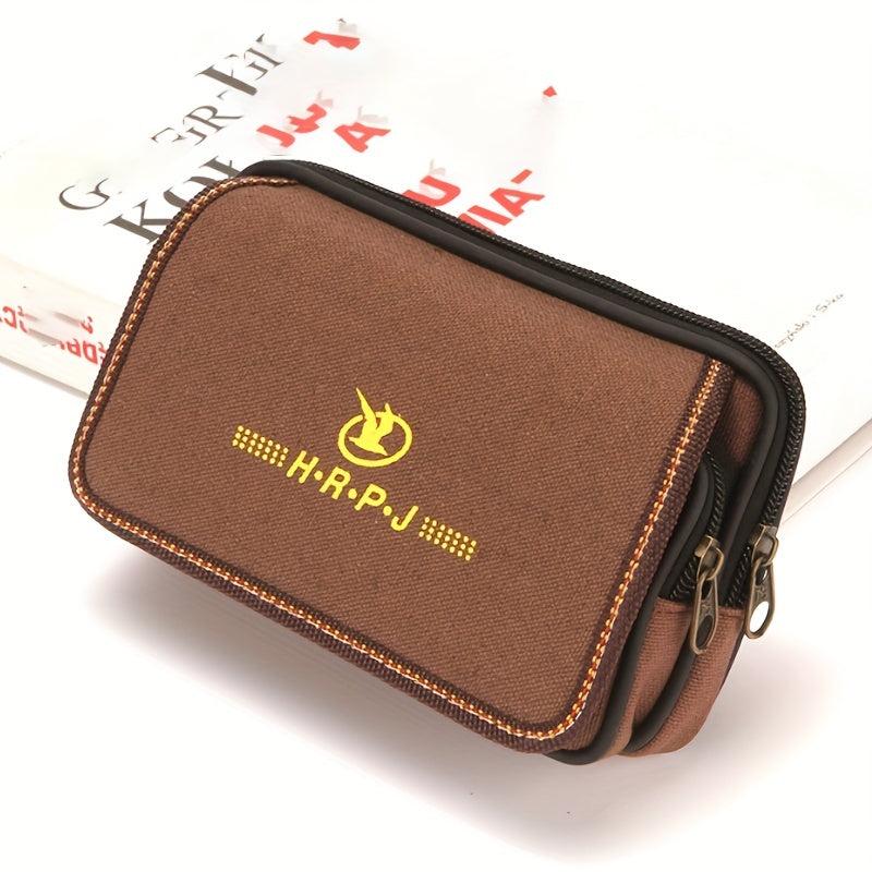 Men's Outdoor Canvas Waist Bag Fanny Pack Belt Clip Bag