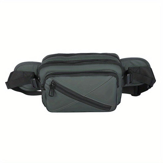 Men's Outdoor Sports Waist Bag Waterproof Large Capacity Travel Satchel