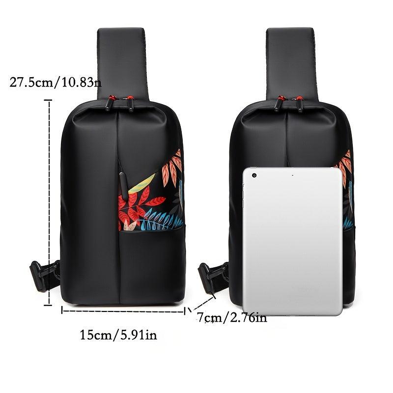 Men's Waterproof Chest Bag Small Shoulder Bag Sports Waist Bag