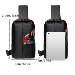 Men's Waterproof Chest Bag Small Shoulder Bag Sports Waist Bag