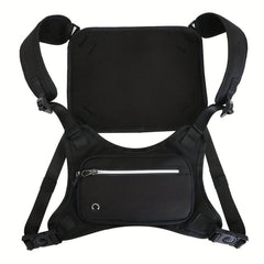 Men's Waterproof Reflective Strip Vest Bag Hip Hop Streetwear Waist Pack