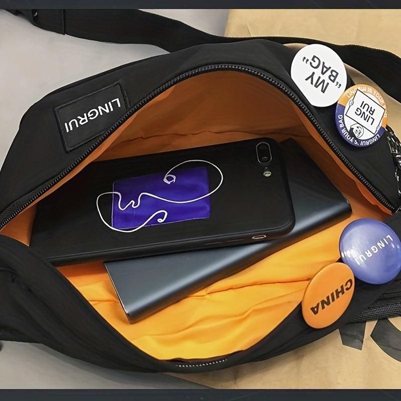 Men's Casual Chest Bag Waterproof Crossbody Travel Sports Satchel