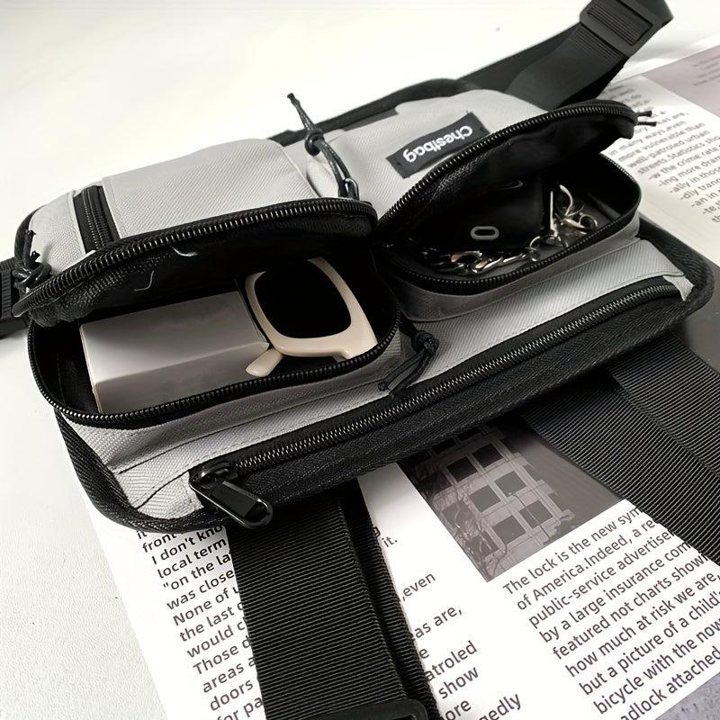 Men's Outdoor Waistcoat Chest Bag Sports Fitness Mobile Phone Bag