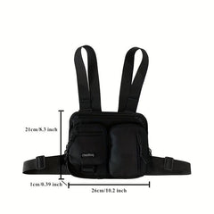 Men's Outdoor Waistcoat Chest Bag Sports Fitness Mobile Phone Bag