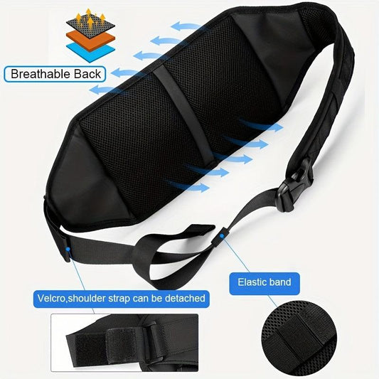 Resilver Men's Crossbody Bag Earphone Hole Waterproof Sling Bag