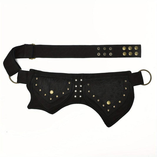 Steampunk Waist Bag Retro Crossbody Bag for Men and Women