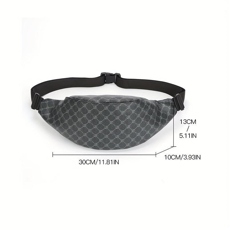 Men's Leather Multifunctional Waist Bag Fanny Pack Messenger Bag