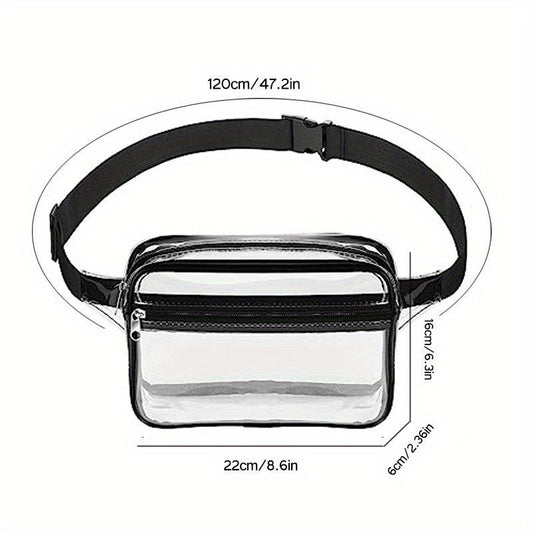 Transparent PVC Waist Bag Messenger Bag Waterproof Chest Outdoor Sports Bag