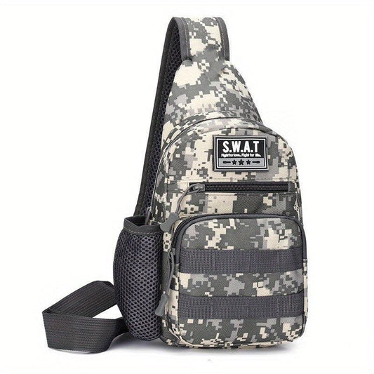Men's Camo Shoulder Bag for Outdoor Sports