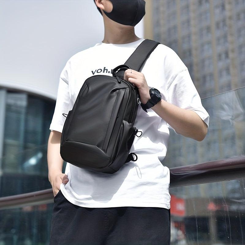 Men's Casual Waterproof Crossbody Bag Sports Chest Bag