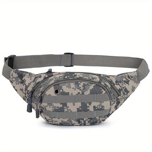Army Fan Camo Waist Bag Outdoor Sports Messenger Chest Bag