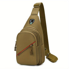Tactical Chest Bag Camouflage Crossbody Bag with USB Charging Port