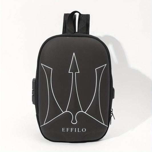 Men's Multifunctional Shoulder Bag with Anti-Theft Lock and USB Port