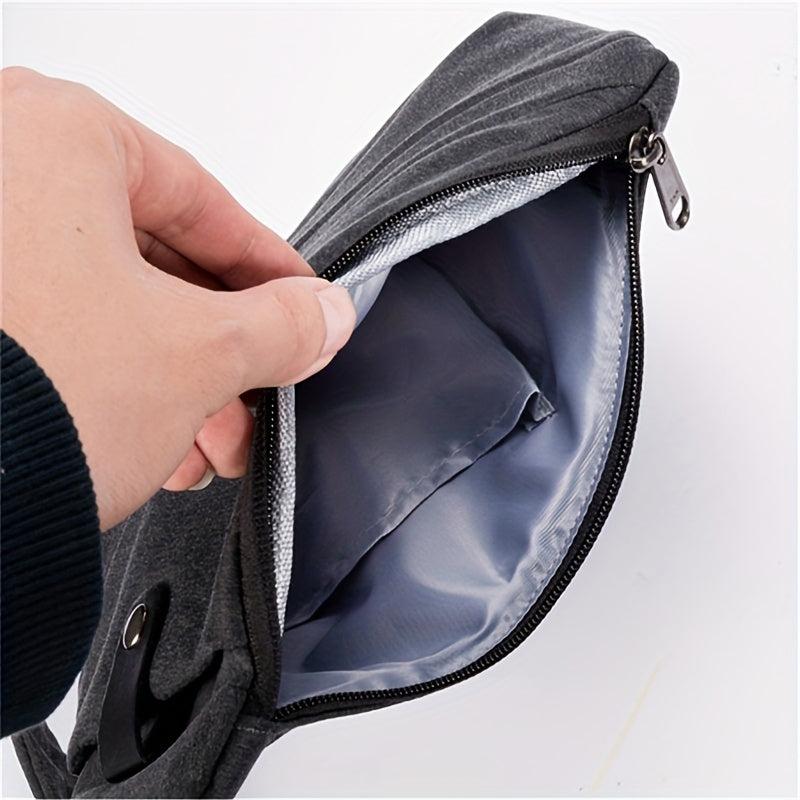 Men's Canvas Shoulder Bag Outdoor Sports Chest Bag
