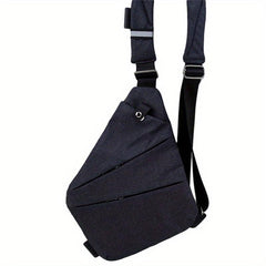 Men's Canvas Shoulder Bag Outdoor Sports Chest Bag