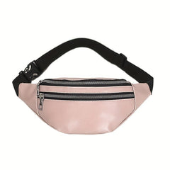 Men's Pu Leather Casual Chest Bag