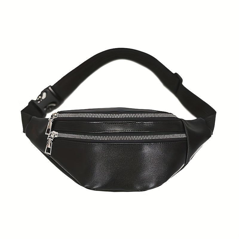 Men's Pu Leather Casual Chest Bag