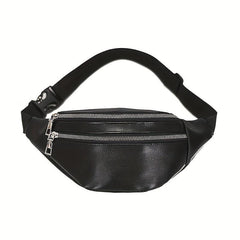 Men's Pu Leather Casual Chest Bag