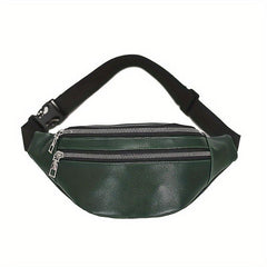 Men's Pu Leather Casual Chest Bag