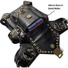 Casual Steampunk Waist Bag Gothic Retro Travel Hiking Shoulder Bag Leg Bag Gift