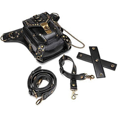 Casual Steampunk Waist Bag Gothic Retro Travel Hiking Shoulder Bag Leg Bag Gift