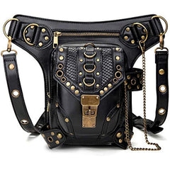 Casual Steampunk Waist Bag Gothic Retro Travel Hiking Shoulder Bag Leg Bag Gift