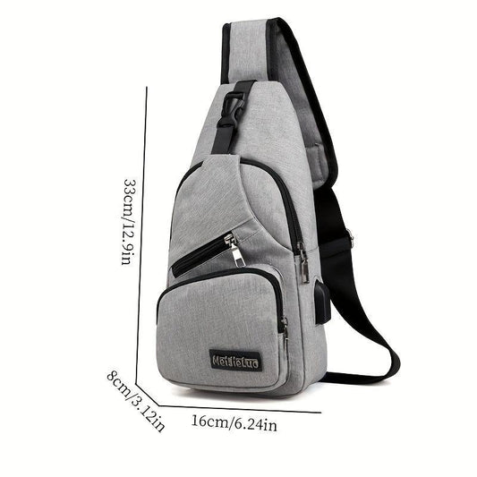 Men's Casual Oxford Cloth Chest Bag For Travel