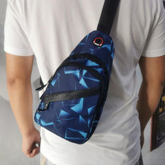 Men's Crossbody Bag Double Layer Shoulder Bag For Outdoor Sports Travel