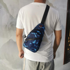 Men's Crossbody Bag Double Layer Shoulder Bag For Outdoor Sports Travel