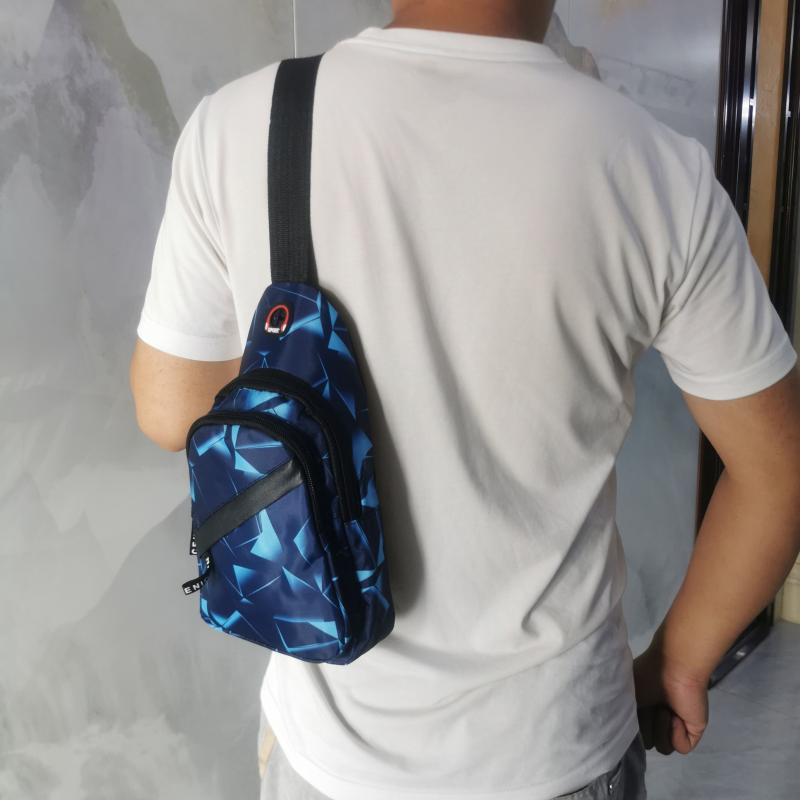 Men's Crossbody Bag Double Layer Shoulder Bag For Outdoor Sports Travel