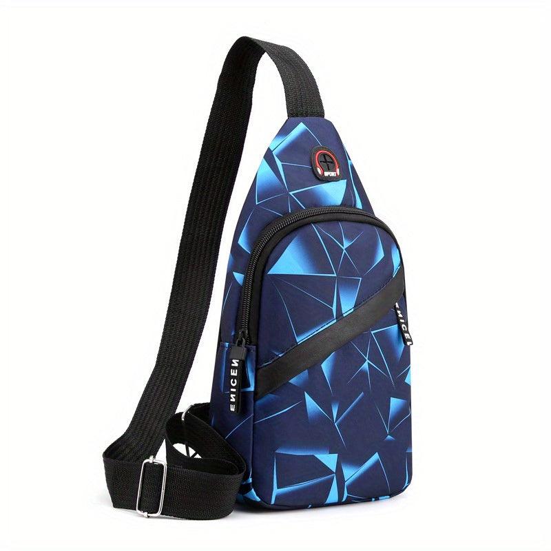 Men's Crossbody Bag Double Layer Shoulder Bag For Outdoor Sports Travel
