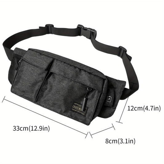 Men's Casual Large Capacity Chest Bag Outdoor Cycling Shoulder Bag