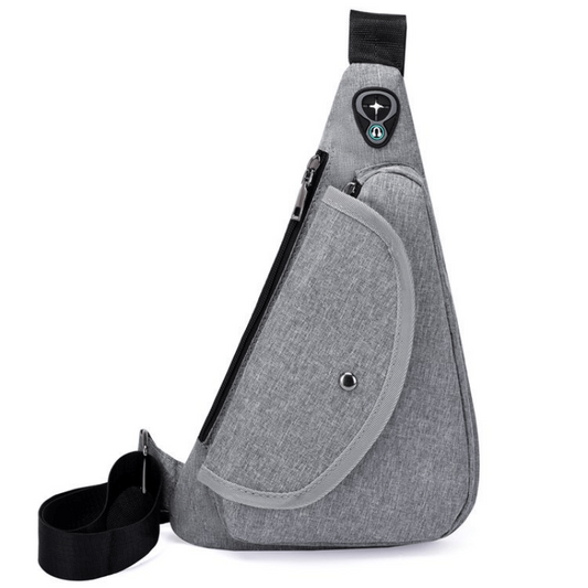 Men's Waterproof Crossbody Bag Anti Theft Chest Bag Multifunctional Shoulder Bag