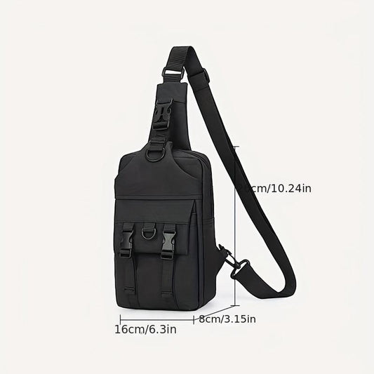 Men's Casual Chest Bag Crossbody Bag Waterproof Shoulder Handbag