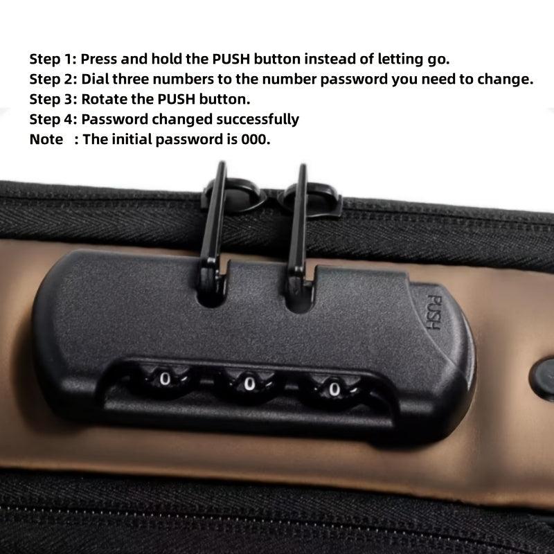 Men's Anti-Theft Shoulder Bag USB Charging Waterproof Backpack