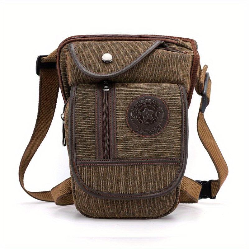 Canvas Drop Leg Bag Men Women Motorcycle Thigh Waist Fanny Pack Tactical