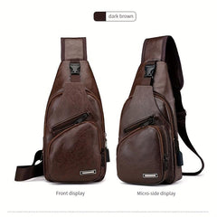 Anti-theft USB Chest Bag with Adjustable Strap