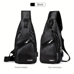 Anti-theft USB Chest Bag with Adjustable Strap