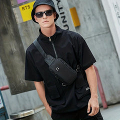 Men's Mini Chest Bag Summer Messenger Bag Casual Crossbody Bag