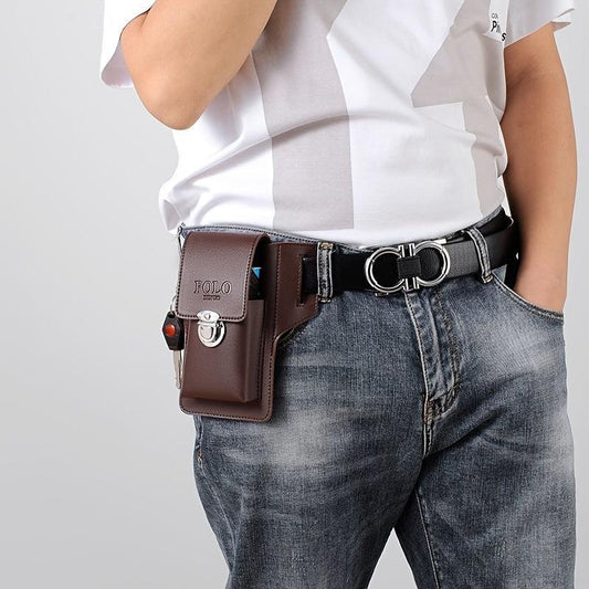 Leather Mobile Phone Cellphone Belt Bag