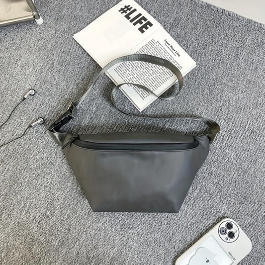Men's Leather Crossbody Bag Vintage Fanny Pack