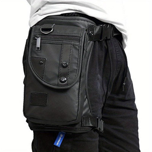 Waterproof Nylon Leg Bag For Men Motorcycle Riding Fanny Pack