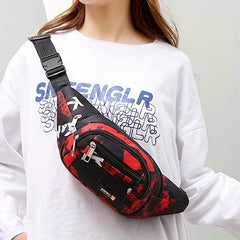 Multifunctional Running Waist Bag Large Capacity Crossbody Chest Bag