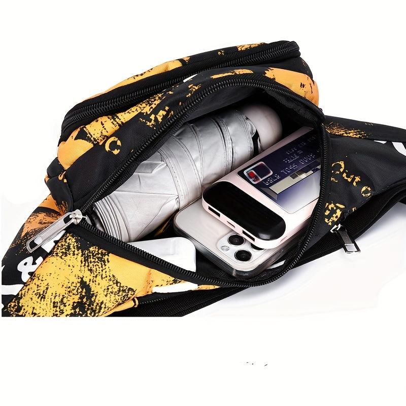 Multifunctional Running Waist Bag Large Capacity Crossbody Chest Bag