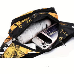 Multifunctional Running Waist Bag Large Capacity Crossbody Chest Bag