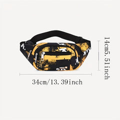 Multifunctional Running Waist Bag Large Capacity Crossbody Chest Bag