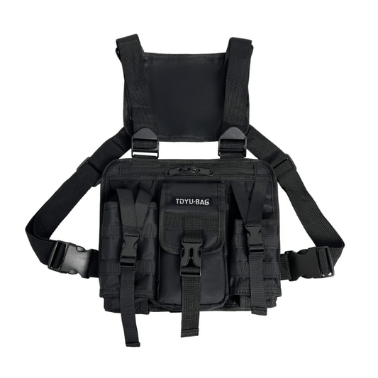 Men's Tactical Chest Bag Waistcoat Hip Hop Chest Rig Vest Bag