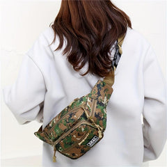 Men's Camouflage Waist Bag Mobile Phone Bag for Outdoor Sports
