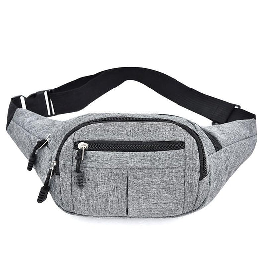 Men's Casual Waist Bag Lightweight Canvas Fanny Pack for Sports Travel